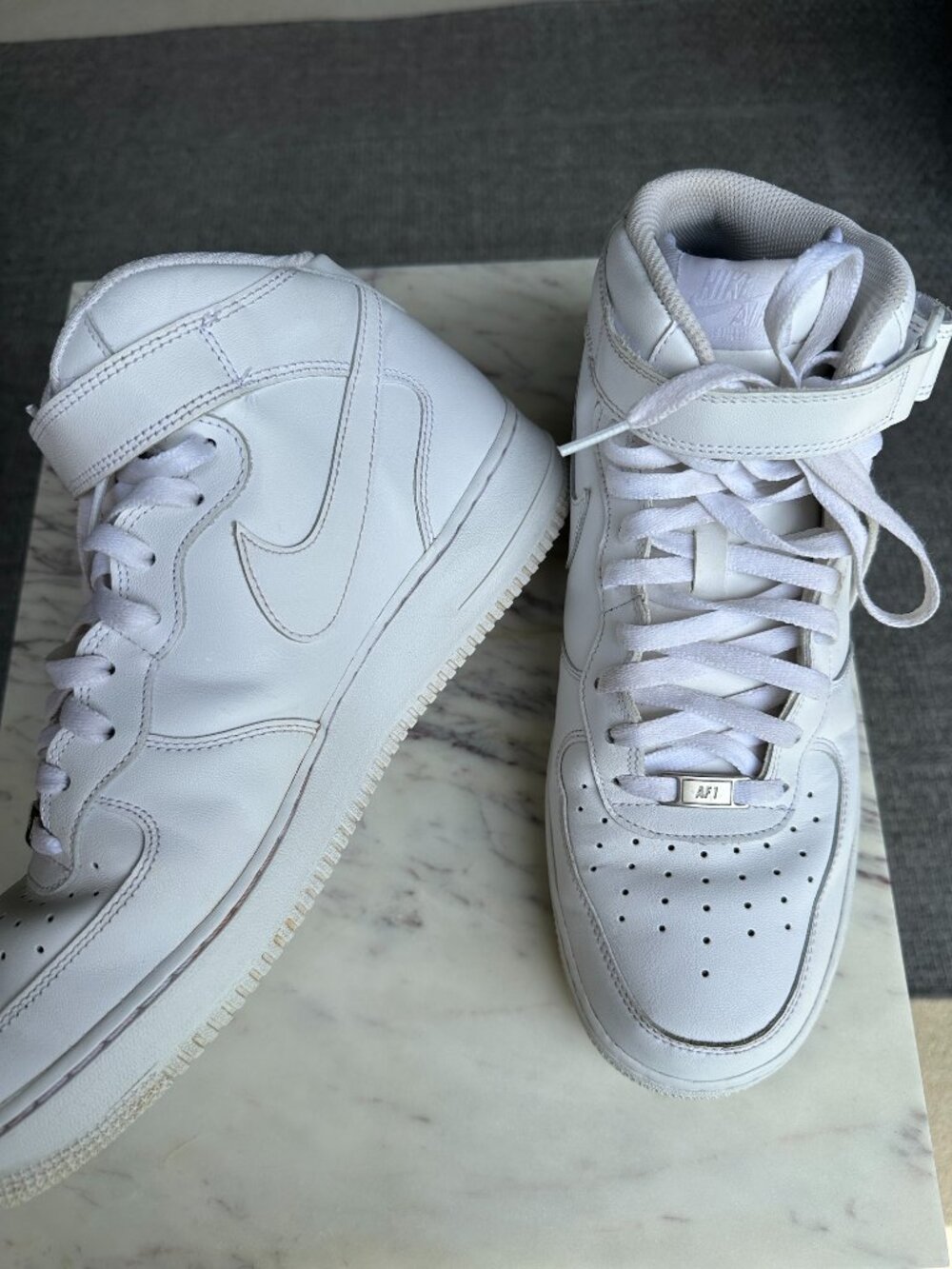 Nike Air Force 1 Mid '07' Sneaker Athletic Shoe White 315123-111 Men's Size 12